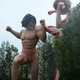 Illustration for article titled iAttack On Titan/i Theme Park Built Life-Sized Titans And Theyre HUNGRY
